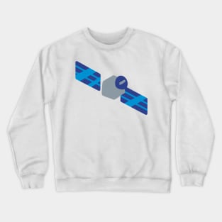 Space Satellite Emoticon Crewneck Sweatshirt